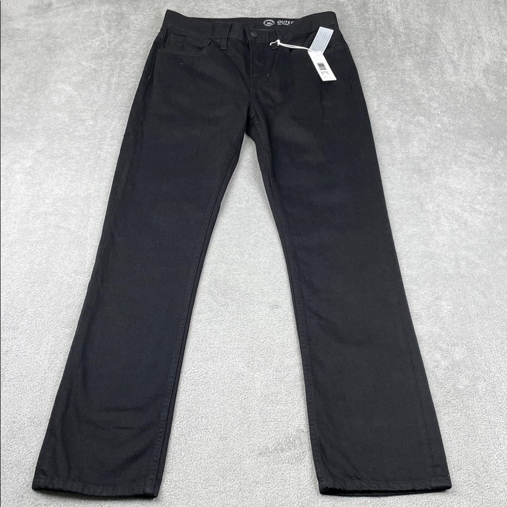 NEW Outerknown 29x32 Midnight Black The‎ Dunes Straight SEA Denim Pants